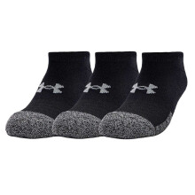 (7.5 UK-12 UK, Black) Under Armour Unisex Adult Performance No-Show Socks (Pack of 3)