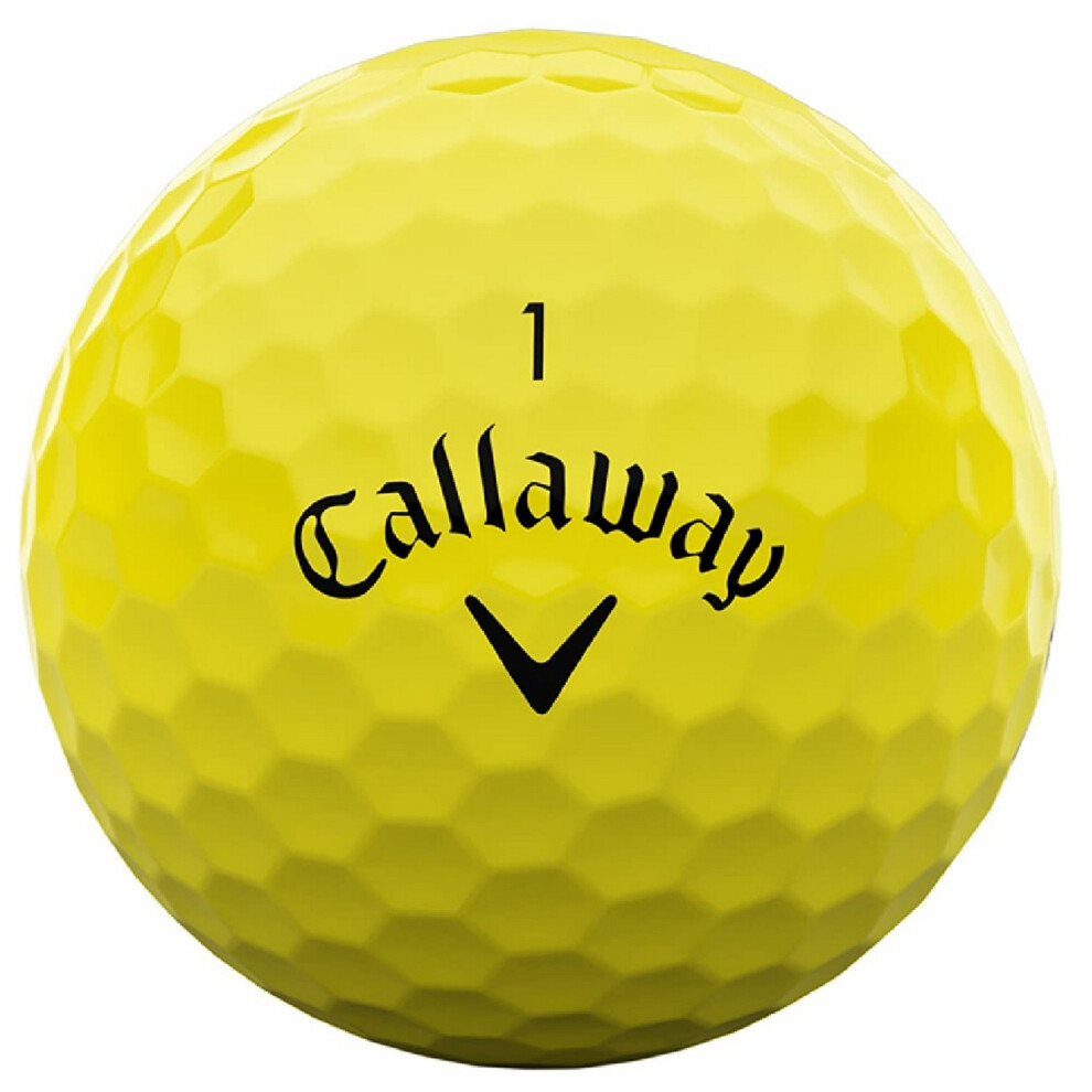 Photos - Golf  Callaway  Balls (Pack of 12)(One Size, Yellow)