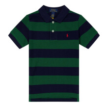 (4 Years, Green/Navy) Ralph Lauren Childrens/Kids Striped Short-Sleeved Polo Shirt