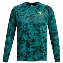 (S, Green/Black) Under Armour Mens Project Rock Iso-Chill Top