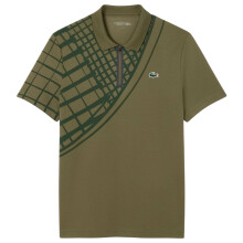 (L, Green) Lacoste Mens Ultra Dry Slim Polo Shirt