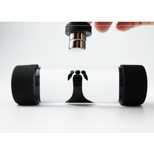 Schwarzes Ferrofluid-Display mit zwei Magneten (1 ml) 2
