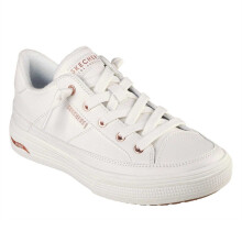 (4 UK, White/Rose Gold) Skechers Womens/Ladies Arcade On My Way Arch Fit Trainers