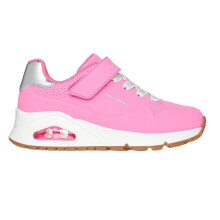 (1 UK, Hot Pink/Silver) Skechers Childrens/Kids GORE-TEX Low Cut Trainers
