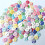 Wood Buttons Round Pattern 15mm 100pcs 3