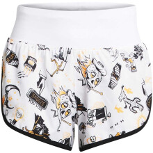 (12 UK, White) Under Armour Womens/Ladies Graphic Print Running Shorts