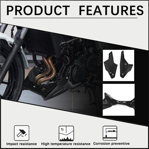 Motorcycle Chassis Protective Cover for  Eliminator 500 Se 450 400 Lower Facade Exhaust Protector 2