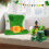 St. Patrick's Day-kudde hattformad kudde 41x33 cm 7