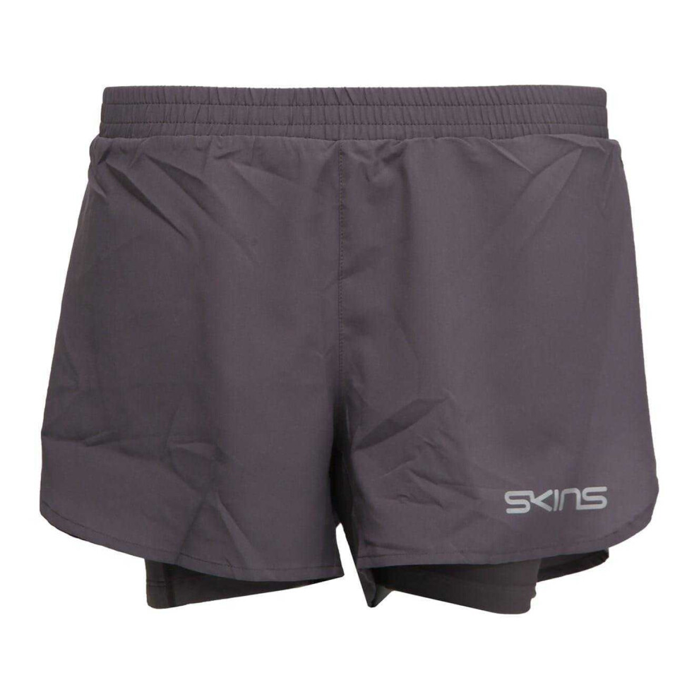 Skins (8 Uk S, Charcoal) Womens/Ladies Series-3 Superpose Running Shorts