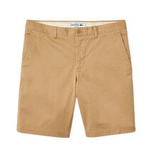 (40L, Beige) Lacoste Mens Gabardine Slim Shorts