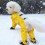 Botas de inverno impermeáveis para cães com calças de suspensórios ajustáveis 5