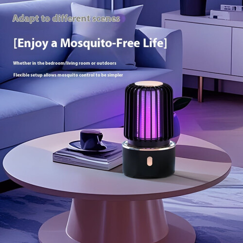 Draagbare, draadloze muggenlamp op batterijen. 1