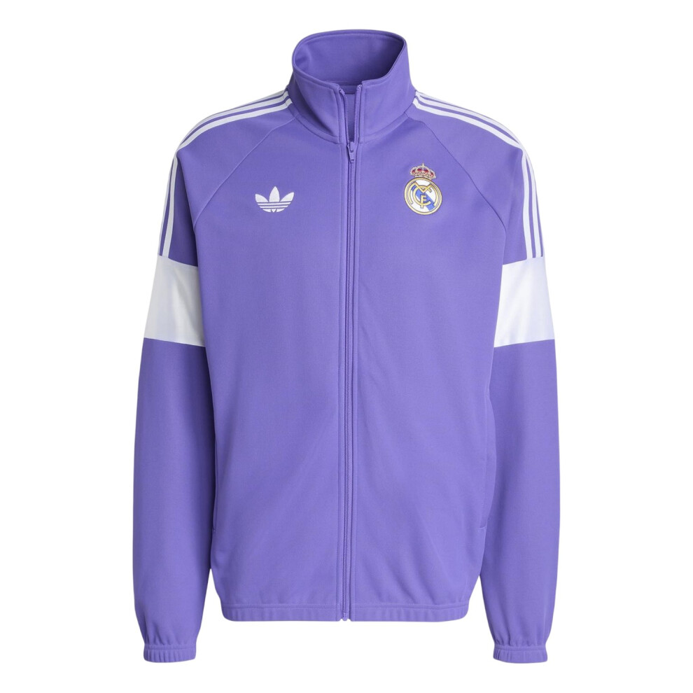 Adidas (Xl, Purple) Mens Real Madrid Cf Track Top