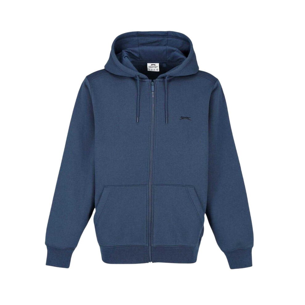 Slazenger (3Xl, Steel Blue) Mens Polycotton Full Zip Hoodie