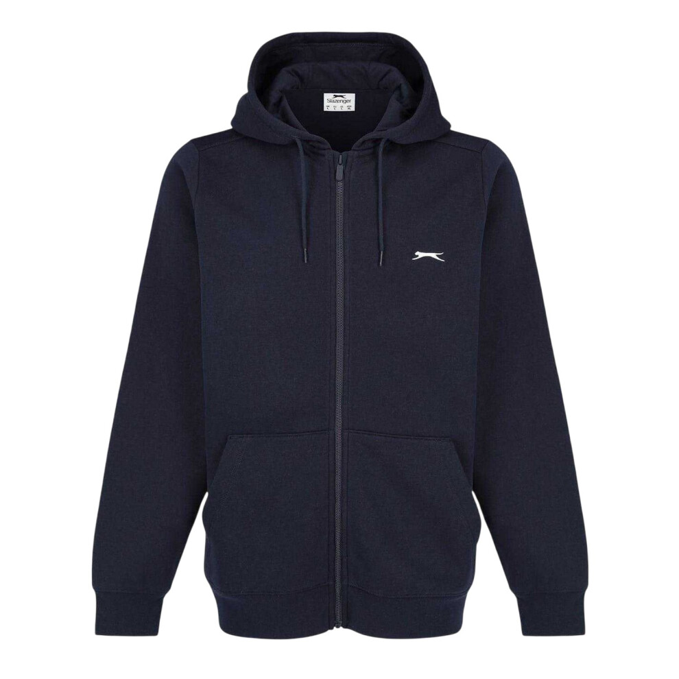 Slazenger (Xs, Navy) Mens Polycotton Full Zip Hoodie