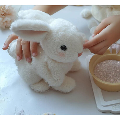 Coelho de brinquedo realista marrom (1 peça) 2
