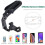 Suporte universal para celular com rotação de 360 e fixação telescópica para quebra-sol. 8