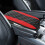 Center Console Cover PU Leather Waterproof Red 1 Piece 8