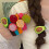 Frukt Elastiskt Hårband Scrunchy Tyg Hästsvanshållare1 2