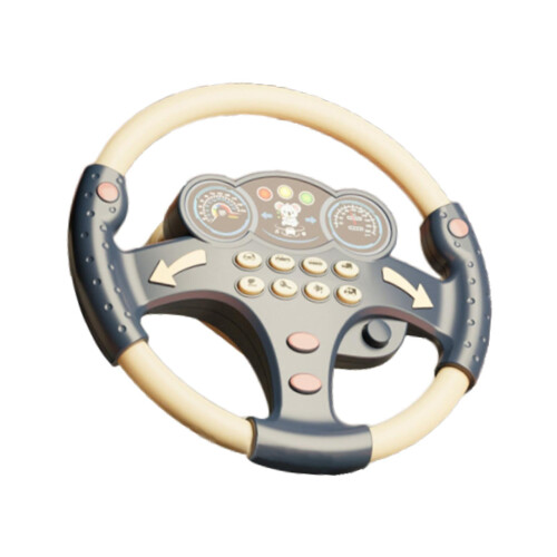 Round Steering Wheel Toy for Kids Blue 2