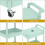 3-Tier Rolling Cart with Detachable Tray Top 6