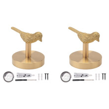 2X Gancio per Animali nel Ottone Dorato Gancio Appendiabiti nel Ottone Massiccio Gancio Posteriore Gancio per Cucina Ganci per Asciugamani
