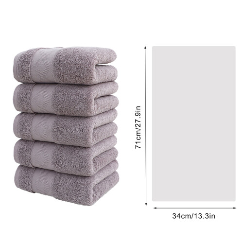 Ensemble de 5 serviettes de bain en coton épais, doux et absorbants. 2