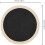 Schwarze, gewebte Platzsets, rund, 38 cm Durchmesser, 6er-Set 3
