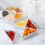 Plateau à collation transparent à 4 compartiments avec couvercle 5