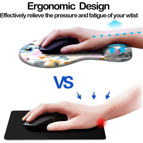 Mousepad ergonômico com apoio para o pulso e base antiderrapante. 1