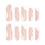 Uñas postizas acrílicas artificiales estilo francés 8