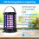 Λάμπα Bug Zapper Επαναφορτιζόμενη Εσωτερική/Εξωτερική 4 σε 1 5