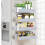 Witte magnetische koelkastplank van ijzer, 9,44 x 4,72 inch 6