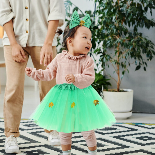 St. Patricks Day Tutu-nederdel til piger3-lags tyl 1