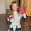 Mini karaoke machine with 2 wireless mics purple 8