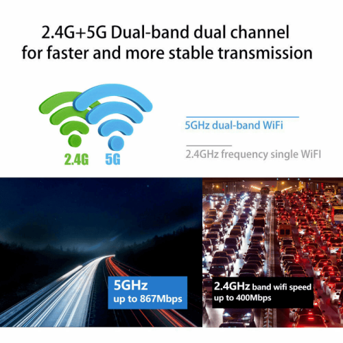 Adaptador WiFi USB 3.0 de doble banda, 1300 Mbps 2