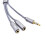 Headset mikrofon splitterkabel til PC 3,5 mm han til dobbelt 7