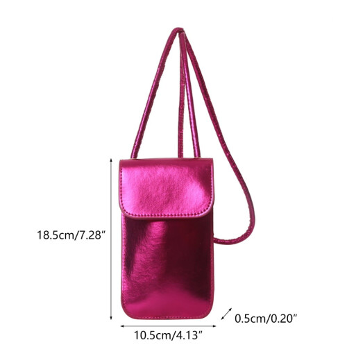 Γυναικεία δερμάτινη τσάντα τηλεφώνου crossbody με πορτοφόλι 1 τεμάχιο 2