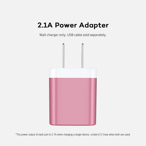 USB-väggladdare med dubbla portar 2.1A 2-pack 1