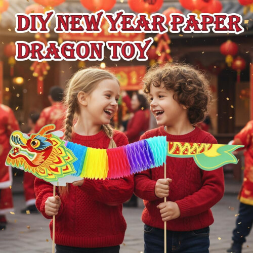 Chinesisches Neujahrs-Papierdrachen-Dekorationsset (1 Set) 2