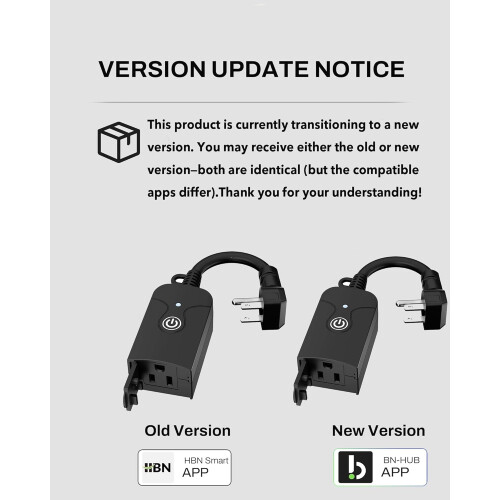 Smart WiFi-uttag för utomhusbruk, kraftig timer, 1 uttag 2