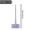 Auto Cloth-Clamping Mop Purple93cm with1Dedicated + 1 2