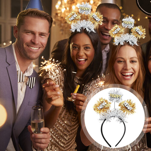 Tiara de Coroa com Glitter para Mulheres e Meninas 2026 1