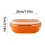 Edelstahl-Lunchbox 304, 1-lagig, orange, 1 Stück 2