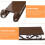 Mini sleigh tabletop decoration light brown 1 set 7