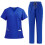Ensemble de blouse d'infirmière bleu royal respirant M 2