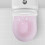 Pink PP Sitz Bath Basin for Toilet 5.9 Inches 5
