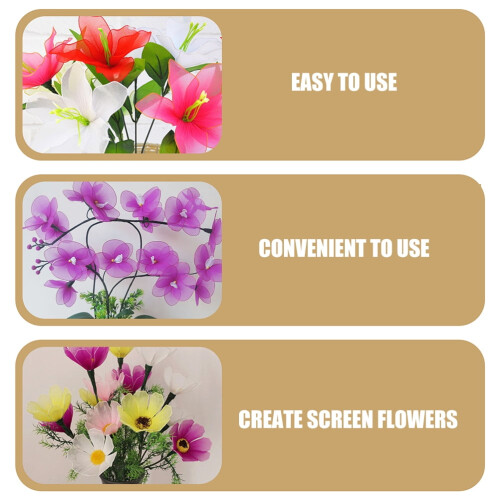 Blumenformen aus Polymer-Ton, Kunststoff, 8 Stück 2