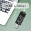 M.2 NGFF  to USB-A Type-C SSD Enclosure Adapter Board USB3.2 5Gbps Supports  Protocol 2242 SSDs 2