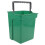 Groene plastic wateremmer met handvat (1 stuk) 4
